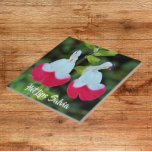 Red and White Hot Lips Salvia Floral Tile<br><div class="desc">Ceramic tile that features a photo image of the little,  red and white flowers of Hot Lips Salvia,  also known as Littleleaf Sage. A lovely,  floral design! Select your tile size. Makes a great kitchen trivet!</div>