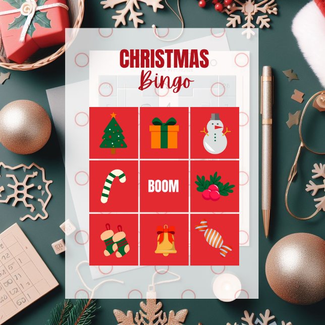  Red And White Illustrated Christmas jigsaw Puzzle (Creator Uploaded)