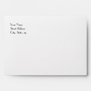 Red and White Invitation Envelope