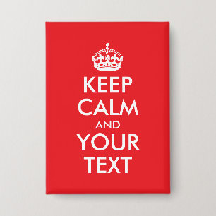 Red and White Keep Calm Parody