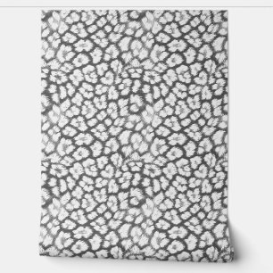 Red and white leopard print  wallpaper
