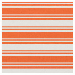 Red and White Lines/Stripes Pattern Fabric