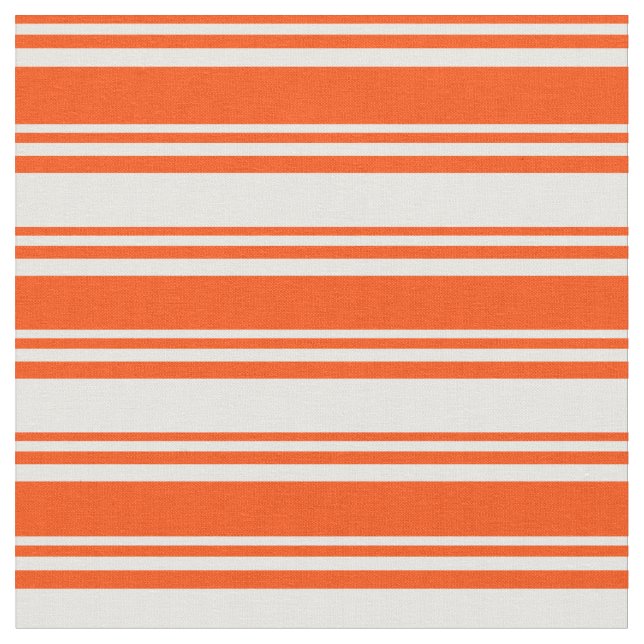 Red and White Lines/Stripes Pattern Fabric (Close Up)