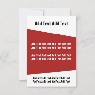 Red and White Modern Business Event Invite