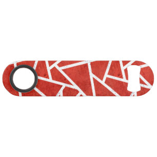 Red and white mosaic pattern