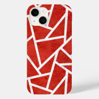 Red and white mosaic pattern