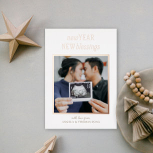 Red and White New Year New Blessings Pregnancy