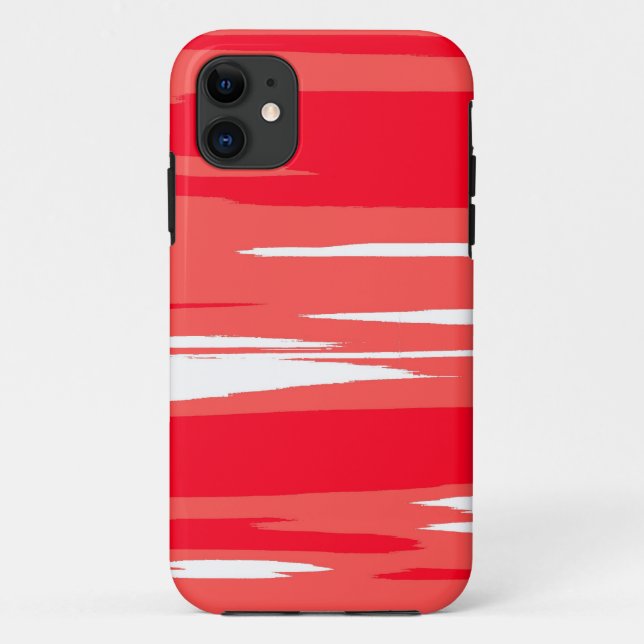Red and white painting graphic art Case-Mate iPhone case (Back)