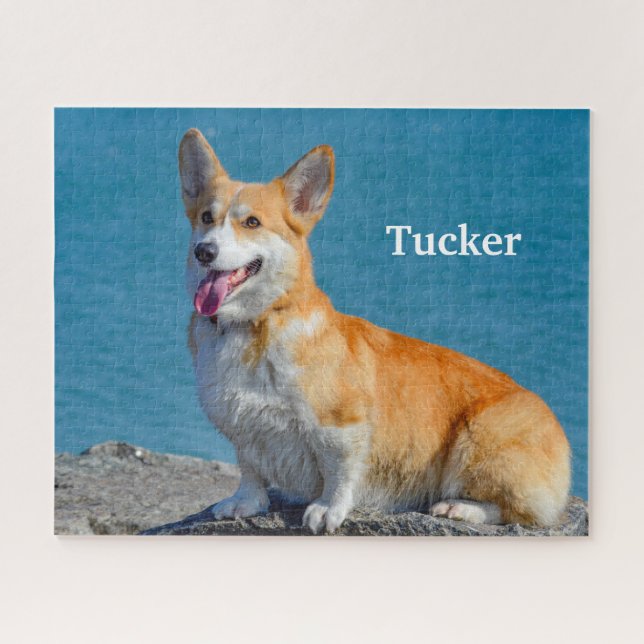 Red and White Pembroke Welsh Corgi Puppy Dog Jigsa Jigsaw Puzzle (Horizontal)