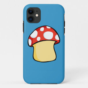 Red and White Polka Dot Mushroom iPhone 11 Case