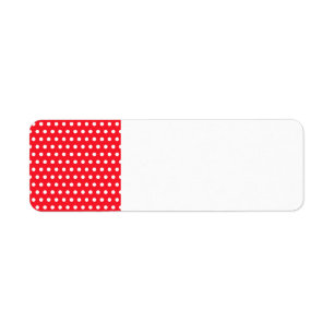Red and White Polka Dot Pattern. Spotty.
