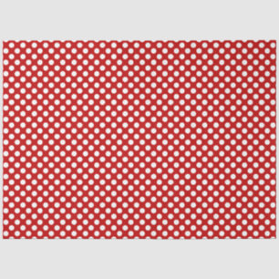 Red and White Polka Dot Tissue Paper