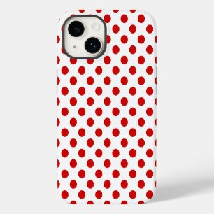 Red and white polka dots Case-Mate iPhone case