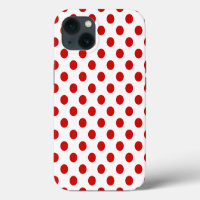 Red and white polka dots Case-Mate iPhone case