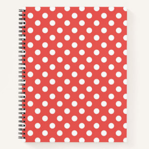 Red and White Polka Dots Notebook