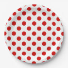 Red and white polka dots