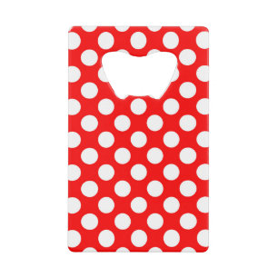 Red and white polka dots pattern