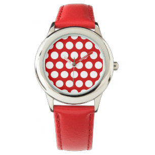 Red and White Polka Dots Watch