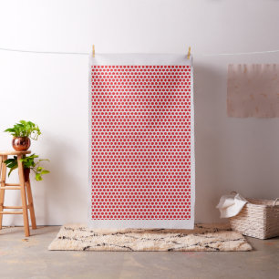 Red and White Polka Dotted Fabric