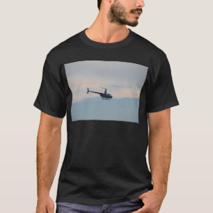 Red and White R44 Helicopter T-Shirt