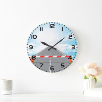 Red and White Road Barrier Blocked Access 