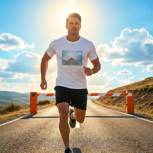 Red and White Road Barrier Blocked Access  T-Shirt