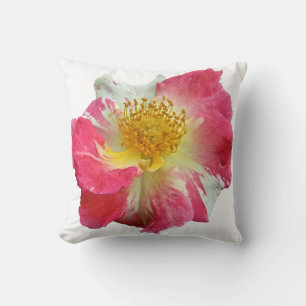 Red and White Rose Cushion