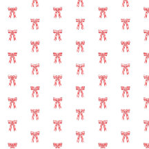 Red and White Satin Bows Red Candy Cane Stripe Bow