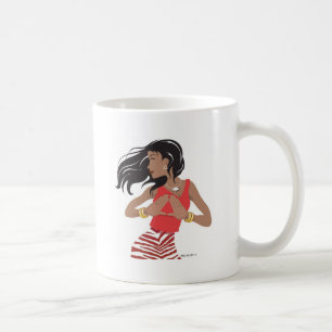 Red and white sisterhood sorority coffee mug