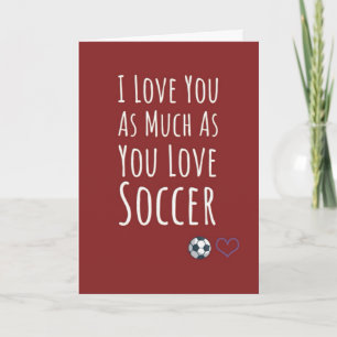Red And White Soccer Cards Sports Kids Athlete Boy