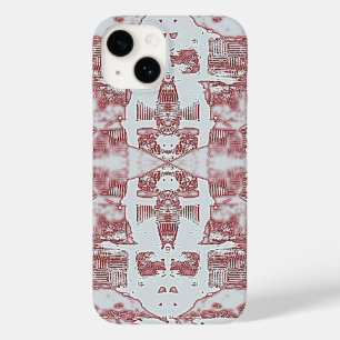 Red And White Squares Pattern  Case-Mate iPhone 14 Case
