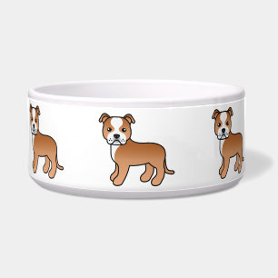 Red And White Staffordshire Bull Terrier