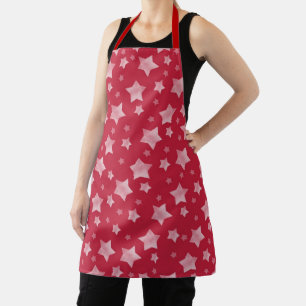 Red and White Stars Apron