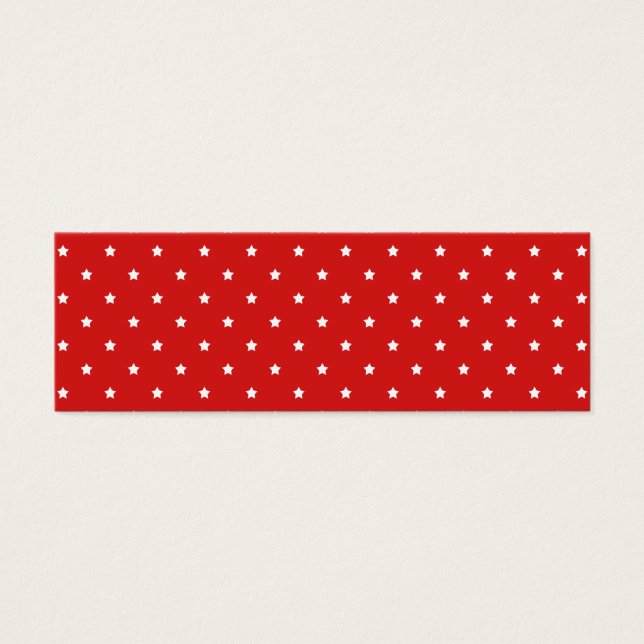 Red and white stars pattern. (Front)