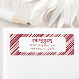 Red and White Stripe Address