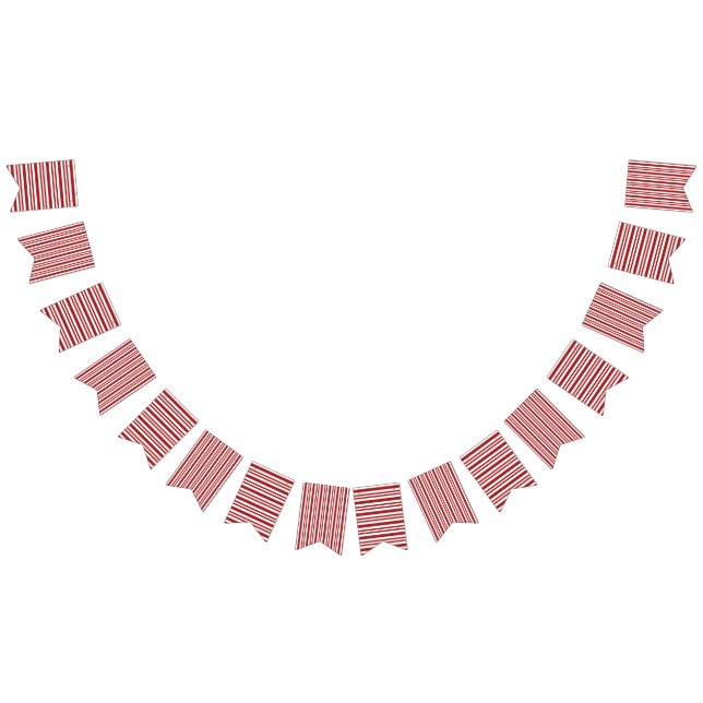 Red and White Striped Bunting (All)