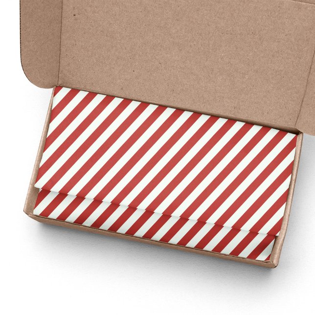 Red and White Striped Pattern Tissue Paper (Red and white striped tissue paper. )