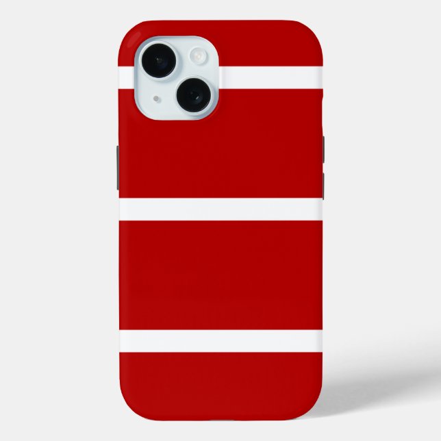 Red and White striped Phone case  (Back)