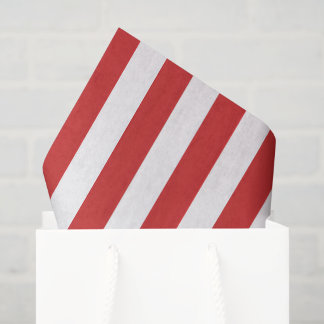 Red And White Striped Tissue Paper