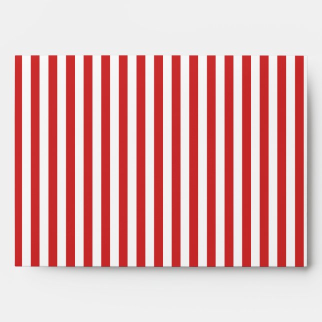 Red and white stripes A7 envelope (Front)