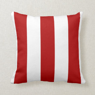 Red And White Stripes Cushion