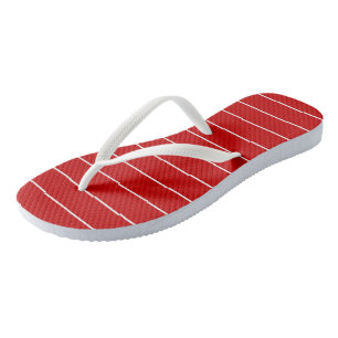 Red and White Stripes Jandals