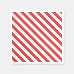 Red and White Stripes Napkin