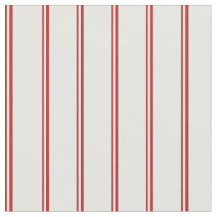 Red and White Stripes Pattern Fabric