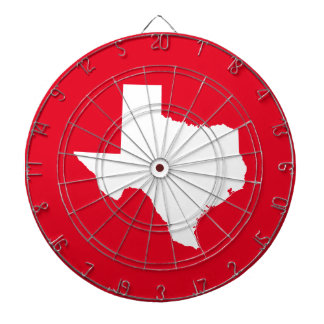 Red and White Texas Dartboard