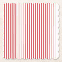 Red and White Thin Stripe