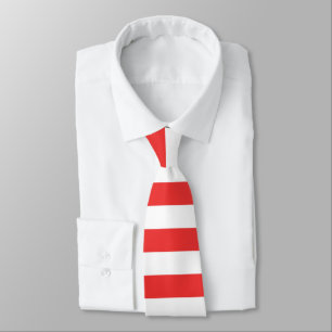 Red and White Tie