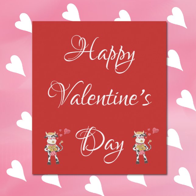 Red and white Valentine's Day wine label (Creator Uploaded)