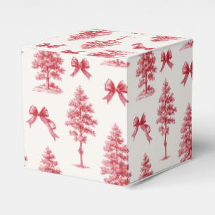 Red and White Vintage Christmas Gift  Favour Box