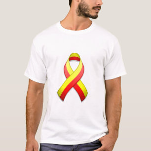 Red and Yellow Awareness Ribbon T-Shirt